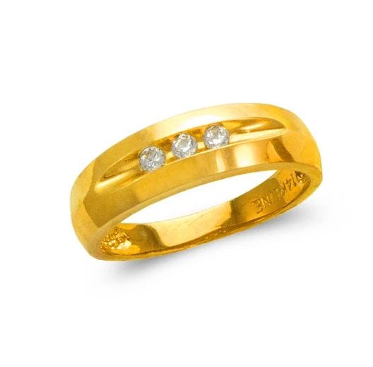 NEW 14K YELLOW GOLD LADIES COUPLE RING (1 of 2)