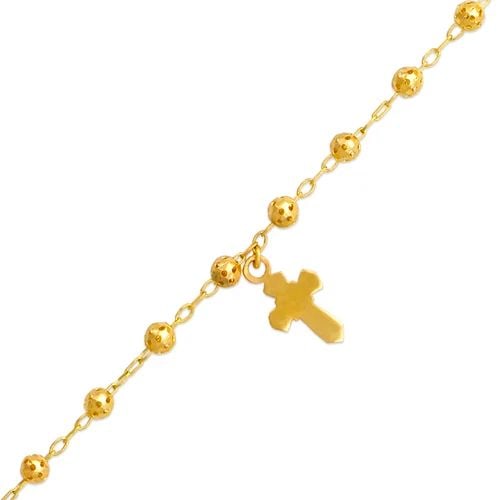 NEW 14K YELLOW GOLD ROSARY BRACELET: NEW 14K YELLOW GOLD ROSARY BRACELET ROSARY BRACELET NEW 14K YELLOW GOLD LENGTH: 7" inch AVERAGE Apx WEIGHT: 3.0g
