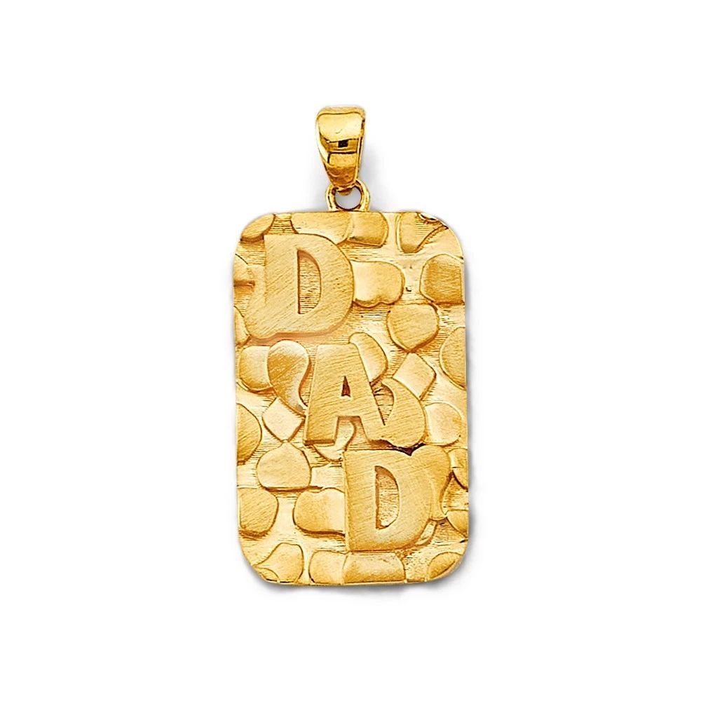 NEW 14K YELLOW GOLD DAD PENDANT (1 of 2)