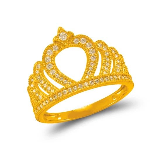 NEW 14K YELLOW GOLD LADIES FANCY TIARA RING: NEW 14K YELLOW GOLD LADIES FANCY TIARA RING LADIES FANCY TIARA RING NEW 14K YELLOW GOLD Apx. SIZE: 14mm Apx. WEIGHT: 2.9g