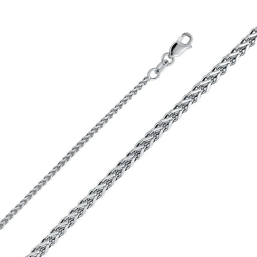NEW 14K WHITE GOLD HOLLOW SQUARE FRANCO 040 CHAIN (1 of 2)