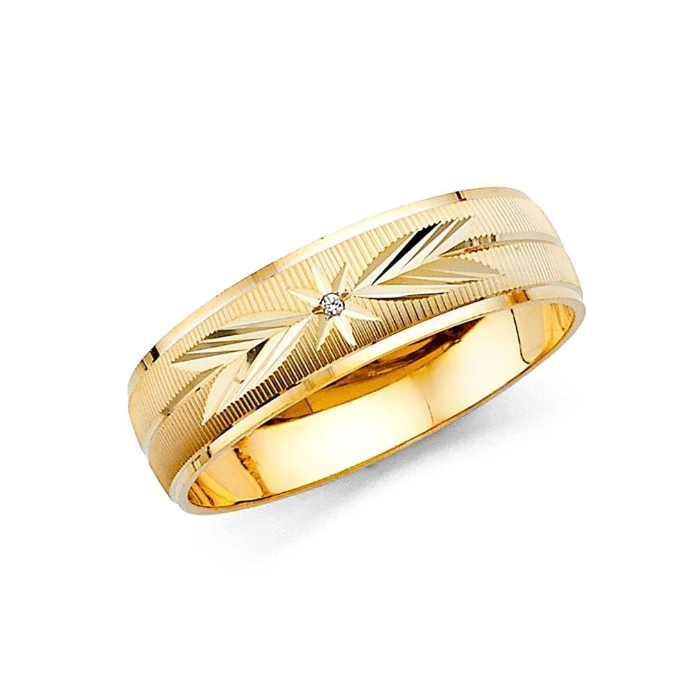 NEW 14K TWO TONE GOLD MEN'S WEDDING BAND - SIZE 10: NEW 14K TWO TONE GOLD MEN'S WEDDING BAND MEN'S WEDDING BAND NEW 14K TWO TONE GOLD WIDTH : 6 mm WEIGHT : 2.8g