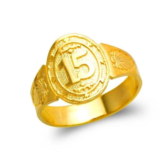 NEW 14K YELLOW GOLD LADIES 15 ANOS FILIGREE RING: NEW 14K YELLOW GOLD LADIES 15 ANOS FILIGREE RING LADIES 15 ANOS FILIGREE RING NEW 14K YELLOW GOLD Apx. SIZE: 13mm Apx. WEIGHT: 2.8g