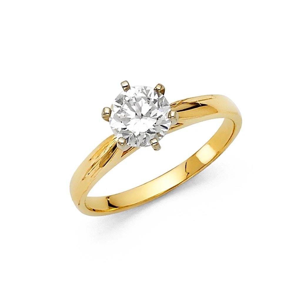 NEW 14K YELLOW GOLD ENGAGEMENT RING: NEW 14K YELLOW GOLD ENGAGEMENT RING ENGAGEMENT RING NEW 14K YELLOW GOLD WIDTH: 1.5 mm Average Apx. WEIGHT: 2.73 g