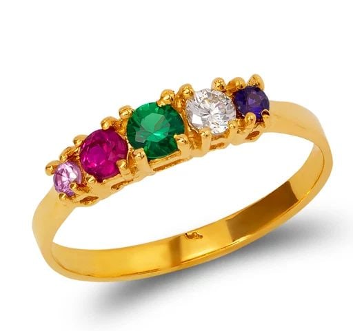 NEW 14K YELLOW GOLD MOTHER'S RING (1 of 2)