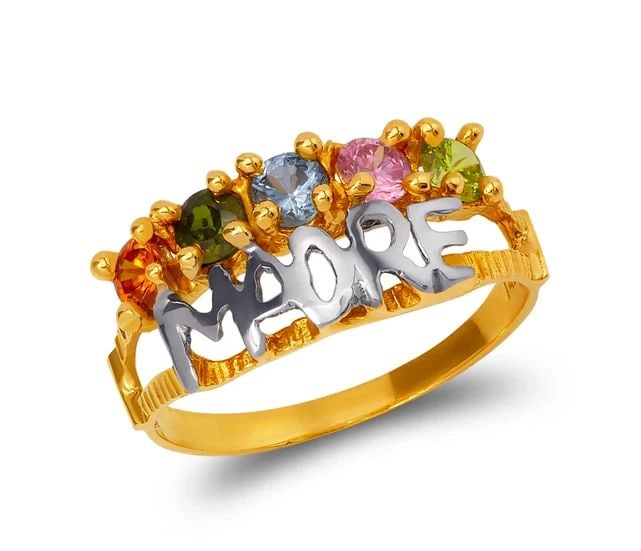 NEW 14K TWO TONE GOLD MADRE RING (1 of 2)