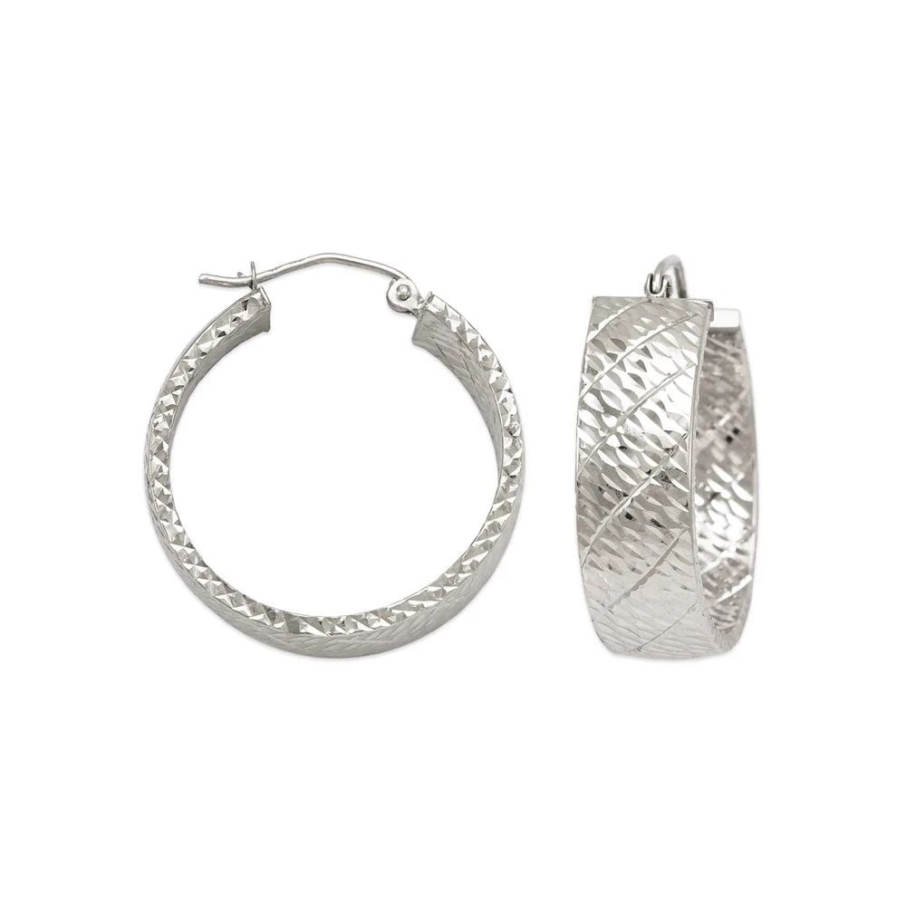 NEW 14K WHITE GOLD 1.5X8MM SQUARE TUBE HOOP EARRINGS: NEW 14K WHITE GOLD 1.5X8MM SQUARE TUBE HOOP EARRINGS 1.5X8MM SQUARE TUBE HOOP EARRINGS NEW 14K WHITE GOLD Width: Approx. 1.5x8mm Apx WEIGHT: 2.7g