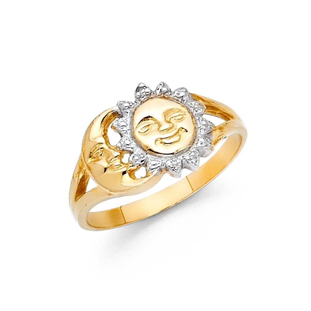 NEW 14K TWO TONE GOLD FANCY RING: NEW 14K TWO TONE GOLD FANCY RING FANCY RING NEW 14K TWO TONE GOLD WIDTH : 10 mm Average Apx WEIGHT : 2.6g
