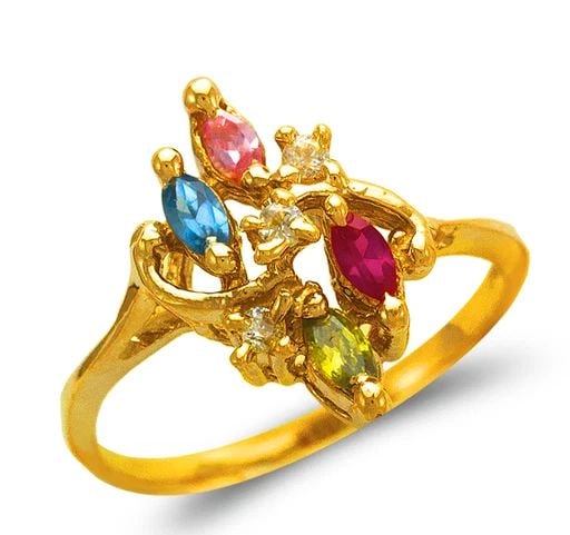 NEW 14K YELLOW GOLD MOTHER'S RING: NEW 14K YELLOW GOLD MOTHER'S RINGMOTHER'S RINGNEW 14KYELLOW GOLDApx. SIZE: 14mmApx. WEIGHT: 2.5g
