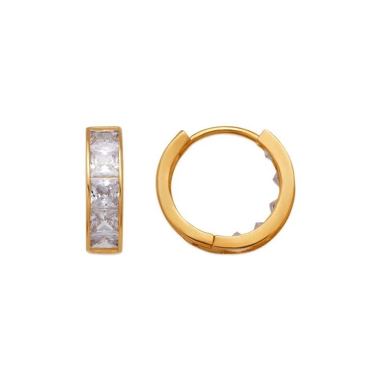 NEW 14K YELLOW GOLD 15MM HUGGIE EARRINGS: NEW 14K YELLOW GOLD 15MM HUGGIE EARRINGS15MM HUGGIE EARRINGSNEW 14KYELLOW GOLDWidth: Approx. 15mmApx WEIGHT: 2.5g