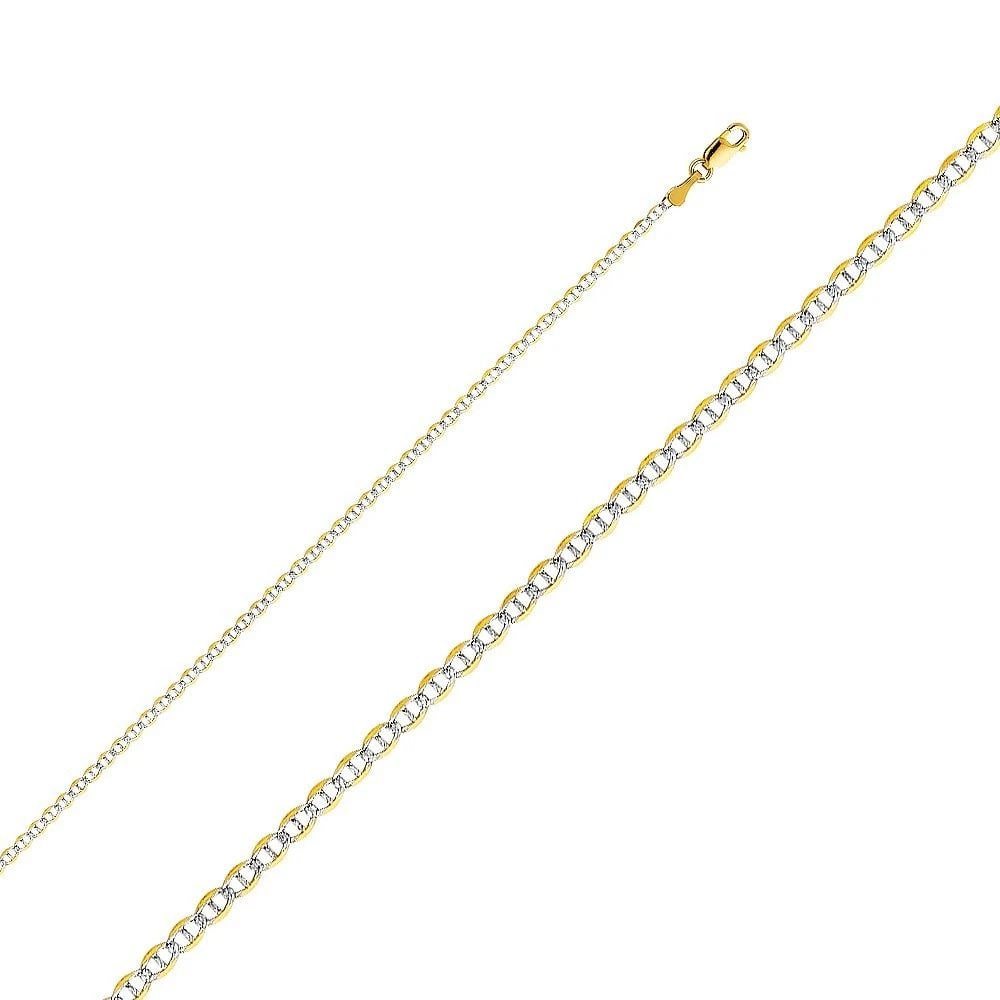 NEW NEW 14K YELLOW GOLD 2MM FLAT MARINER WP CHAIN (1 of 2)