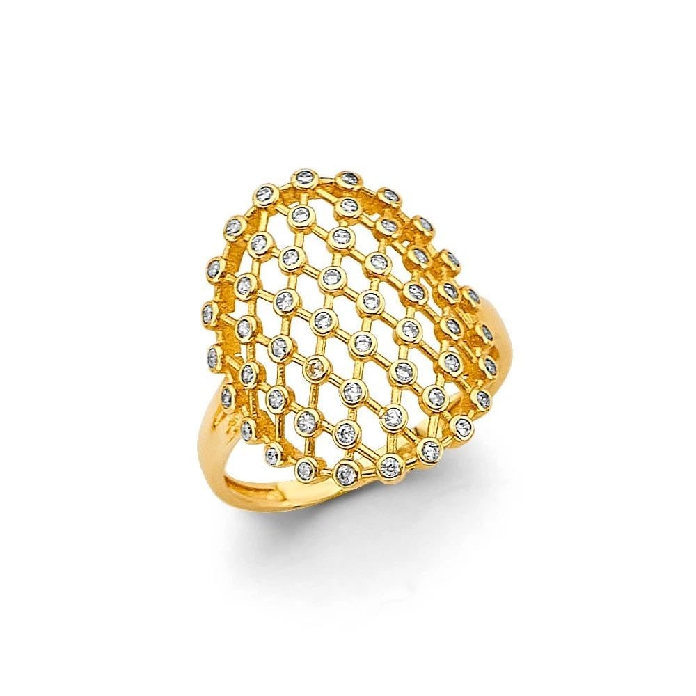NEW 14K YELLOW GOLD FANCY RING: NEW 14K YELLOW GOLD FANCY RINGFANCY RINGNEW 14KYELLOW GOLDWIDTH :WEIGHT : 2.4g