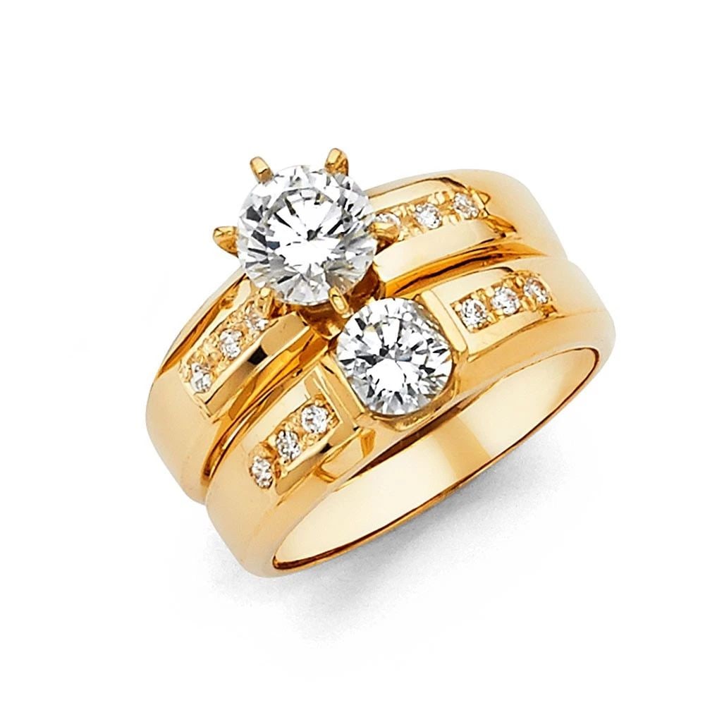 NEW 14K YELLOW GOLD LADIES WEDDING BAND- SIZE 7 (1 of 2)