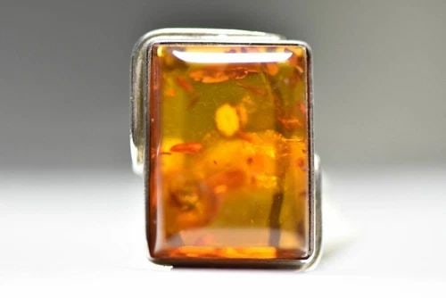 AMBER RING ART NOUVEAU ARTS & CRAFTS STERLING SILVER WOMEN GIRLS SIZE 5.5: AMBER RING ART NOUVEAU ARTS & CRAFTS STERLING SILVER WOMEN GIRLS SIZE 5.5 Amber Ring Art Nouveau Arts & Crafts Movement sterling silver women girls Size 5.5 Weight 12.3g length of front of ring 1 1/16