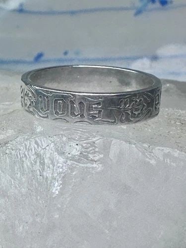 YOU AND NO OTHER RING VINTAGE LOVE BAND VALENTINE SIZE 9.75 STERLING SILVER WOME: YOU AND NO OTHER RING VINTAGE LOVE BAND VALENTINE SIZE 9.75 STERLING SILVER WOME You & No Other Ring vintage wedding love band Valentine size 9.75 sterling silver women girls Size 9.75 Between a size 