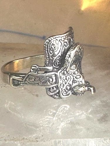 SADDLE RING KABANA BAND COWGIRL SOUTHWEST SIZE 5.75 STERLING SILVER WOMEN GIRLS (1 of 2)