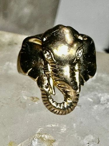 ELEPHANT RING STERLING SILVER SIZE 5.75 WOMEN GIRLS (1 of 2)