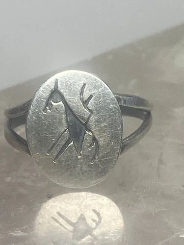 ROAD RUNNER RING STERLING SILVER SOUTHWEST BIRD WOMEN GIRLS (1 of 2)
