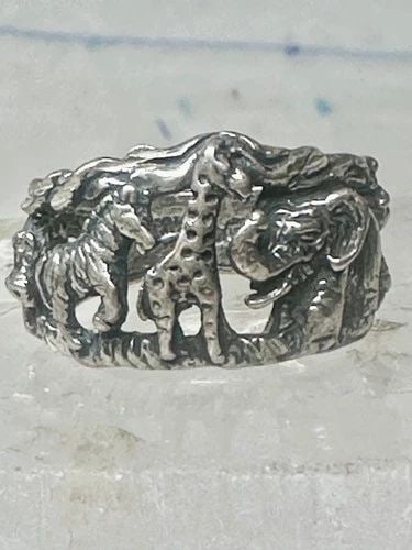 ANIMAL RING TED OTT NAVAJO SIZE 5.5 SAFARI ELEPHANT GIRAFFE HORSE ZEBRA? HIPPO (1 of 2)