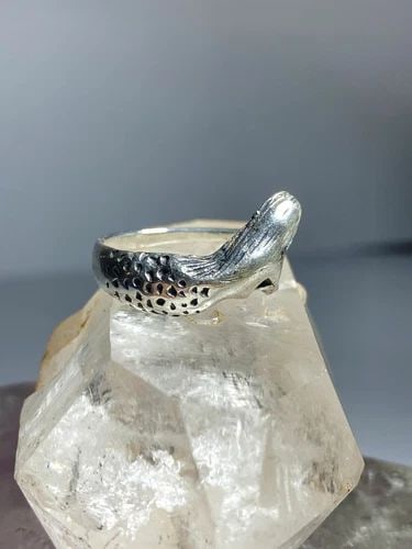 MERMAID RING FIGURATIVE STERLING SILVER RING WOMEN (1 of 2)