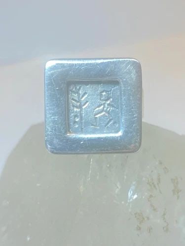 TREE RING STICK FIGURE SOUTHWEST STERLING SILVER WOMEN GIRLS (1 of 2)