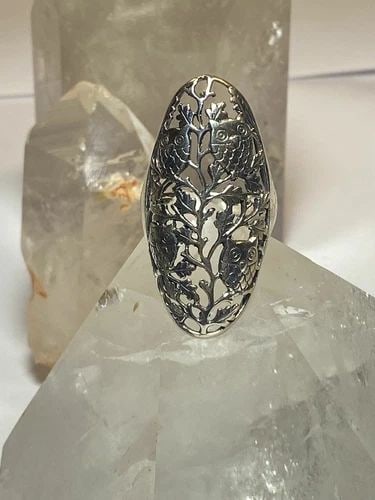 OWLS RING SIZE 11.75 LONG FILIGREE ORNATE BAND STERLING SILVER WOMEN GIRLS: OWLS RING SIZE 11.75 LONG FILIGREE ORNATE BAND STERLING SILVER WOMEN GIRLS Owls ring long filigree ornate band sterling silver women girls Size 11.75 Between a size 11.75 and a size 12 Weight 10.8g Le
