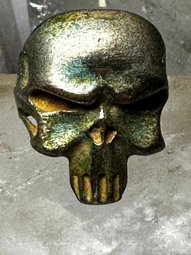 SKULL RING SIZE 9.50. BIKER UNKNOWN METAL WOMEN MEN (1 of 2)