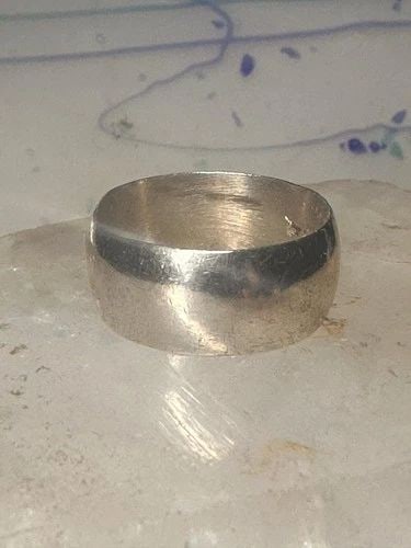WEDDING RING BELL CO BAND WEDDING BAND SIZE 9.75 STERLING SILVER WOMEN MEN (1 of 2)