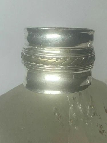 SPINNER CIGAR BAND STERLING SILVER WOMEN SIZE 10.50 (1 of 2)