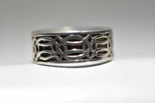 CELTIC RING KNOTS BAND WOMEN MEN STERLING SILVER (1 of 2)