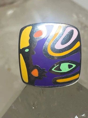 ALESSANDRO MENEGATTI RING SIZE 4.50 BOHO PICASSO COLLECTION STERLING SILVER (1 of 2)