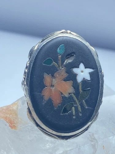 FLORAL RING ART DECO FLORAL STERLING SILVER WOMEN (1 of 2)