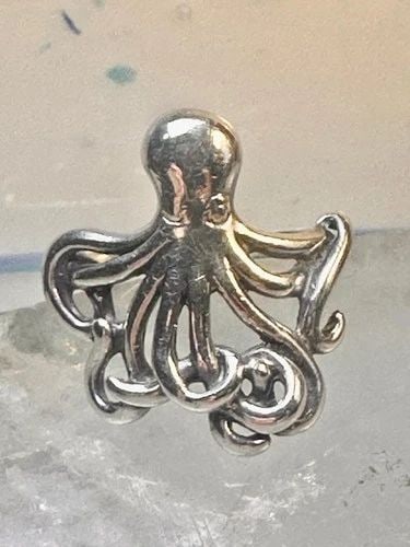 OCTOPUS RING STERLING SILVER SIZE 7.75 WOMEN (1 of 2)