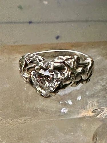 CUPID RING KABANA HEART VALENTINE ARROW BAND SIZE 6.25 STERLING SILVER WOMEN (1 of 2)