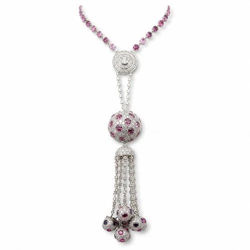 18K WHITE GOLD DANGLING NECKLACE 20 CARAT ROUND I I1 DIAMONDS 20 CARAT SAPPHIRES: 18K WHITE GOLD DANGLING NECKLACE 20 CARAT ROUND I I1 DIAMONDS 20 CARAT SAPPHIRES 18K WHITE GOLD DANGLING NECKLACE 20 CARAT ROUND I I1 DIAMONDS 20 CARAT SAPPHIRES PRODUCT DESCRIPTION Video: Video Link 