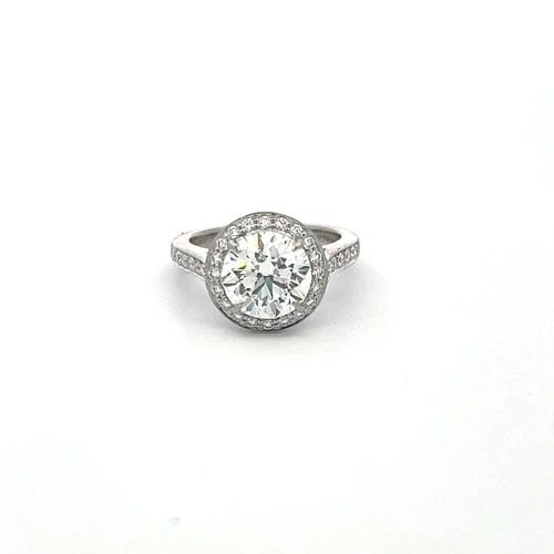 TIFFANY & CO 2.15 CARAT ROUND BRILLIANT H VVS1 DIAMOND PLATINUM ENGAGEMENT RING: TIFFANY & CO 2.15 CARAT ROUND BRILLIANT H VVS1 DIAMOND PLATINUM ENGAGEMENT RING Title: Tiffany & Co 2.15 Carat Round Brilliant H VVS1 Diamond Platinum Engagement Ring Style: Engagement Metal: Platinum