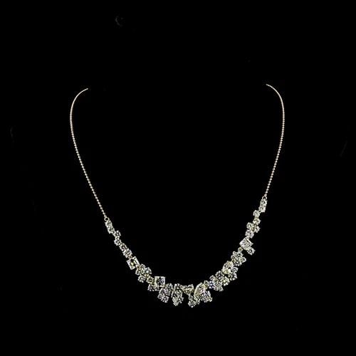 LAB-GROWN 18.77 CARAT MIX E-F-VS2 DIAMOND 14K YELLOW GOLD STATEMENT NECKLACE: LAB-GROWN 18.77 CARAT MIX E-F-VS2 DIAMOND 14K YELLOW GOLD STATEMENT NECKLACE Title: High-quality Brand-New Echo Friendly Elegant Lab-Grown 18.77 Carat MIX E-F-VS2 Diamond 14K Yellow Gold Special Neckl
