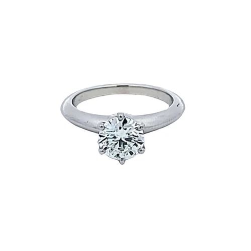 TIFFANY & CO. 1.25 CARAT ROUND BRILLIANT G VS1 DIAMOND PLATINUM ENGAGEMENT RING: TIFFANY & CO. 1.25 CARAT ROUND BRILLIANT G VS1 DIAMOND PLATINUM ENGAGEMENT RING Title: Tiffany & Co 1.25 Carat Round Brilliant G VS1 Diamond Platinum Engagement Ring Style: Engagement Metal: Platinum 