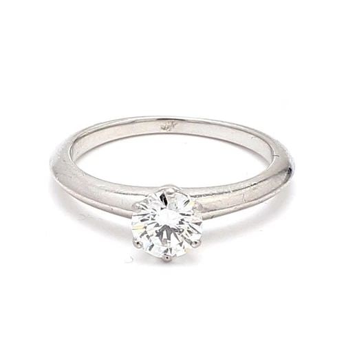 TIFFANY & CO.. 0.70 CARAT G-VS1 DIAMOND PLATINUM ENGAGEMENT RING: TIFFANY & CO.. 0.70 CARAT G-VS1 DIAMOND PLATINUM ENGAGEMENT RING Tiffany & Co. Tiffany & Co.. 0.70 Carat G-VS1 Diamond Platinum Engagement Ring Details Department Unisex Adults Main Stone Diamond Meta