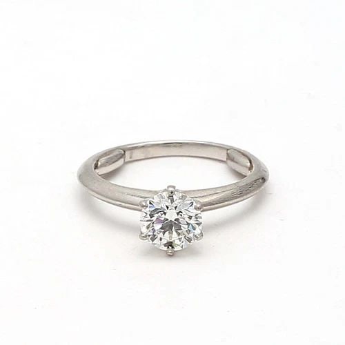 TIFFANY & CO.. 0.83 CARAT ROUND BRILLIANT I-VS1 DIAMOND PLATINUM RING: TIFFANY & CO.. 0.83 CARAT ROUND BRILLIANT I-VS1 DIAMOND PLATINUM RING Tiffany & Co. Tiffany & Co.. 0.83 Carat Round Brilliant I-VS1 Diamond Platinum Ring Details Department Unisex Adults Main Stone Di