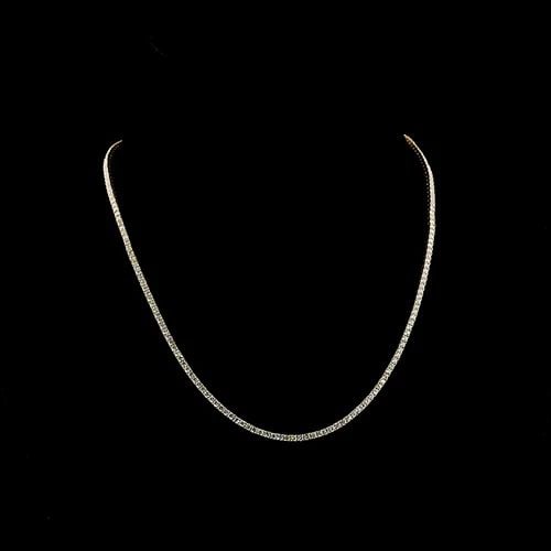 LAB-GROWN 5.42 CARAT ROUND E-F-VS1 DIAMOND 14K YELLOW GOLD TENNIS NECKLACE: LAB-GROWN 5.42 CARAT ROUND E-F-VS1 DIAMOND 14K YELLOW GOLD TENNIS NECKLACE LAB-GROWN 5.42 CARAT ROUND E-F-VS1 DIAMOND 14K YELLOW GOLD TENNIS NECKLACE PRODUCT DESCRIPTION Title: High-quality Brand-New 