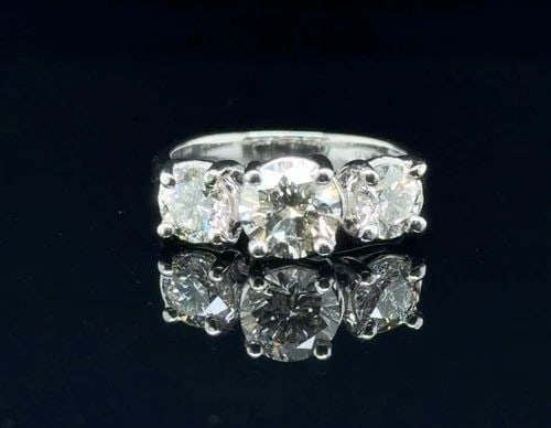 1CT K-SI2 NATURAL DIAMOND ENGAGEMENT RING .90CT DIAMOND ACCENTS (1 of 2)