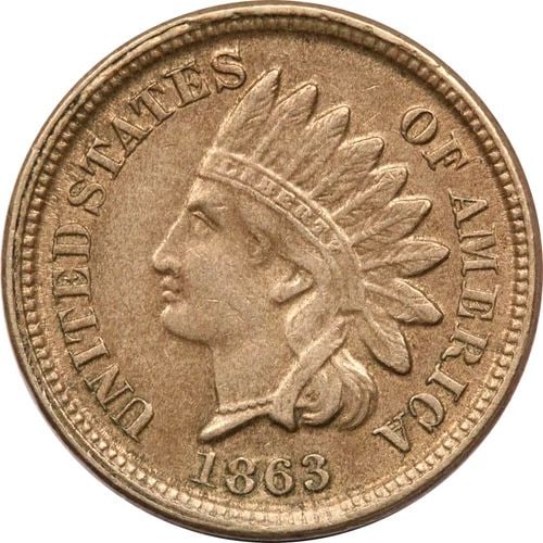 1863 INDIAN HEAD CENT 1C, ABOUT UNCIRCULATED AU: 1863 INDIAN HEAD CENT 1C, ABOUT UNCIRCULATED AU 1863 Indian Head Cent 1C, About Uncirculated AU THE ITEM(S) IN THE PHOTO(S) IS THE EXACT ITEM(S) YOU WILL RECEIVE!