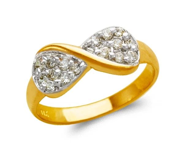 NEW 14K TWO TONE GOLD LADIES FASHION RING: NEW 14K TWO TONE GOLD LADIES FASHION RING LADIES FASHION RING NEW 14K TWO TONE GOLD Apx. WIDTH: 8mm Apx. WEIGHT: 2.4g
