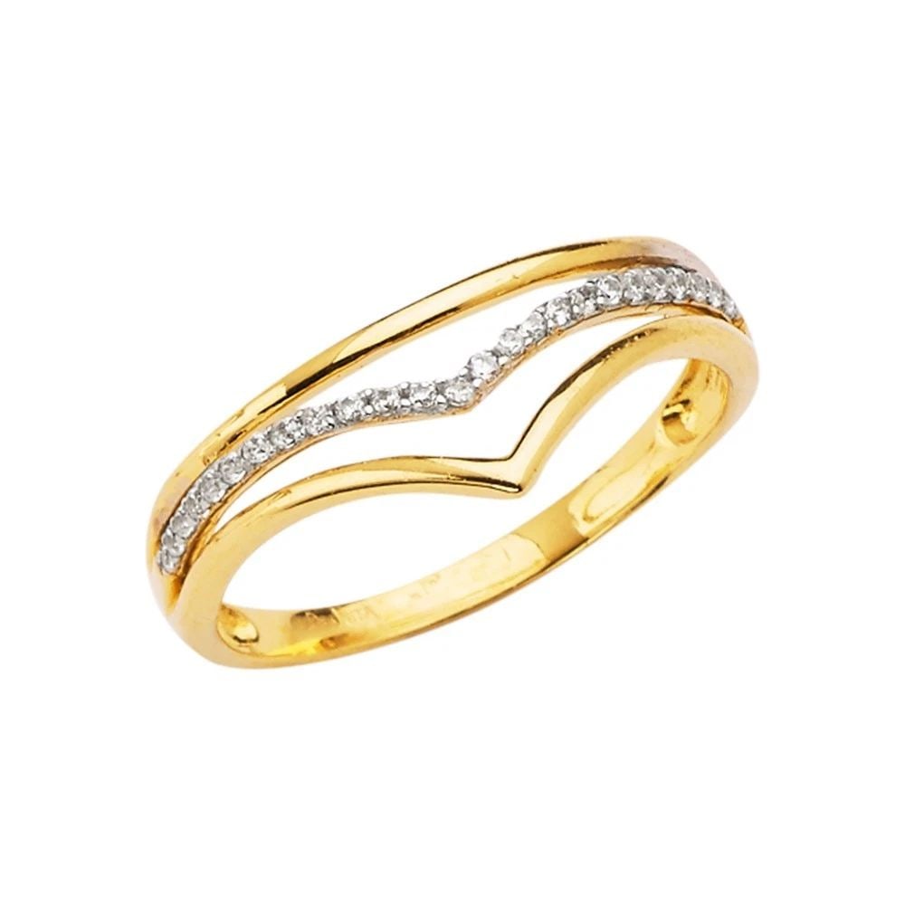NEW 14K TWO TONE GOLD 3LINES FANCY BAND: NEW 14K TWO TONE GOLD 3LINES FANCY BAND 3LINES FANCY BAND NEW 14K TWO TONE GOLD WIDTH : WEIGHT : 2.4g