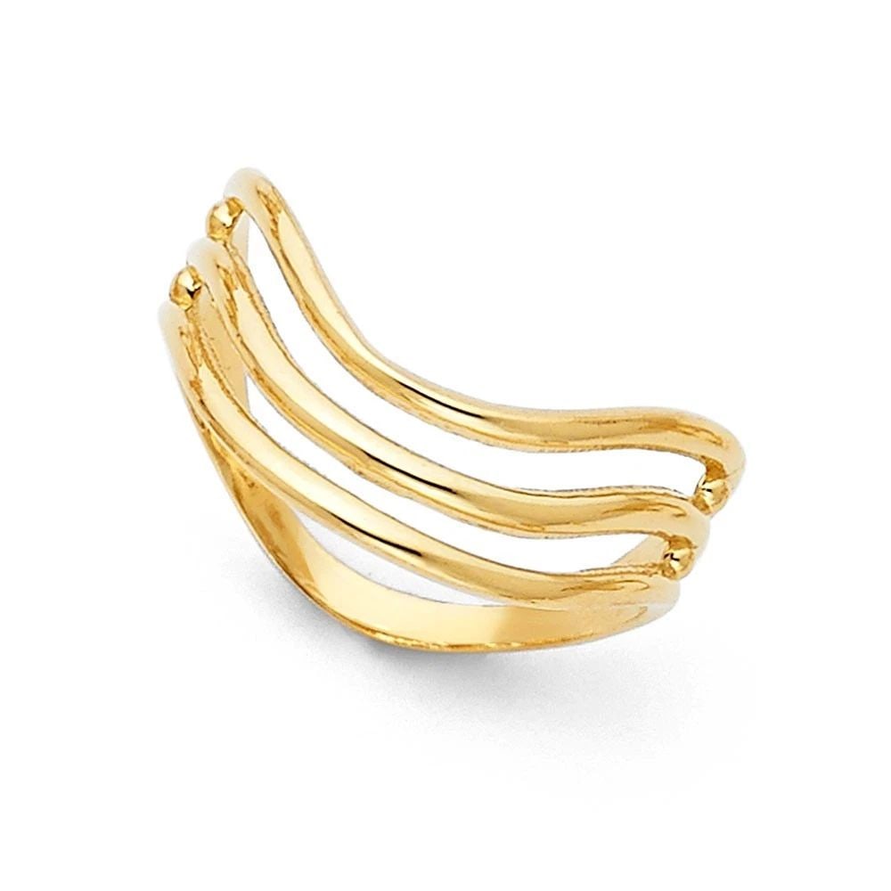 NEW 14K YELLOW GOLD THUMB RING (1 of 2)