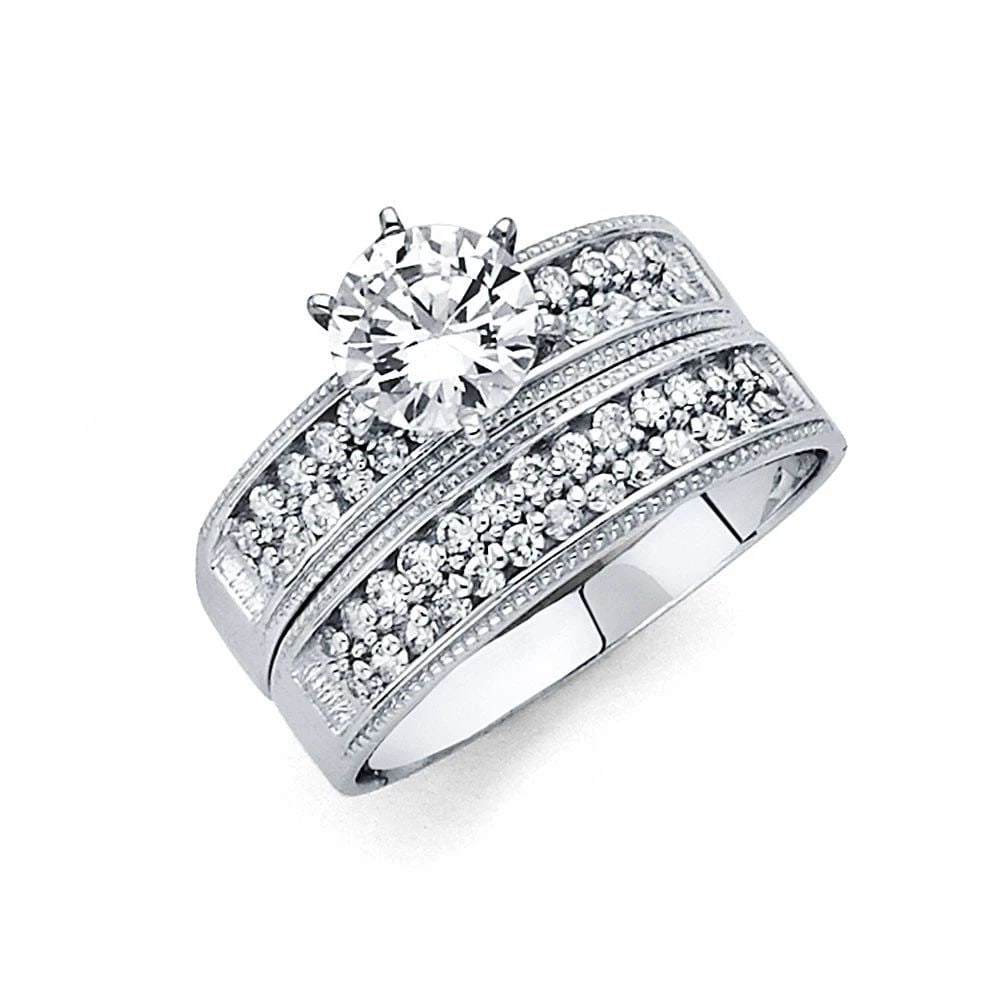 NEW 14K WHITE GOLD LADIES WEDDING BAND: NEW 14K WHITE GOLD LADIES WEDDING BAND LADIES WEDDING BAND NEW 14K WHITE GOLD WIDTH: 4 mm Apx. WEIGHT: 2.4g