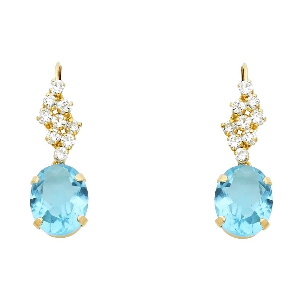 NEW 14K YELLOW GOLD STUD EARRINGS (1 of 2)