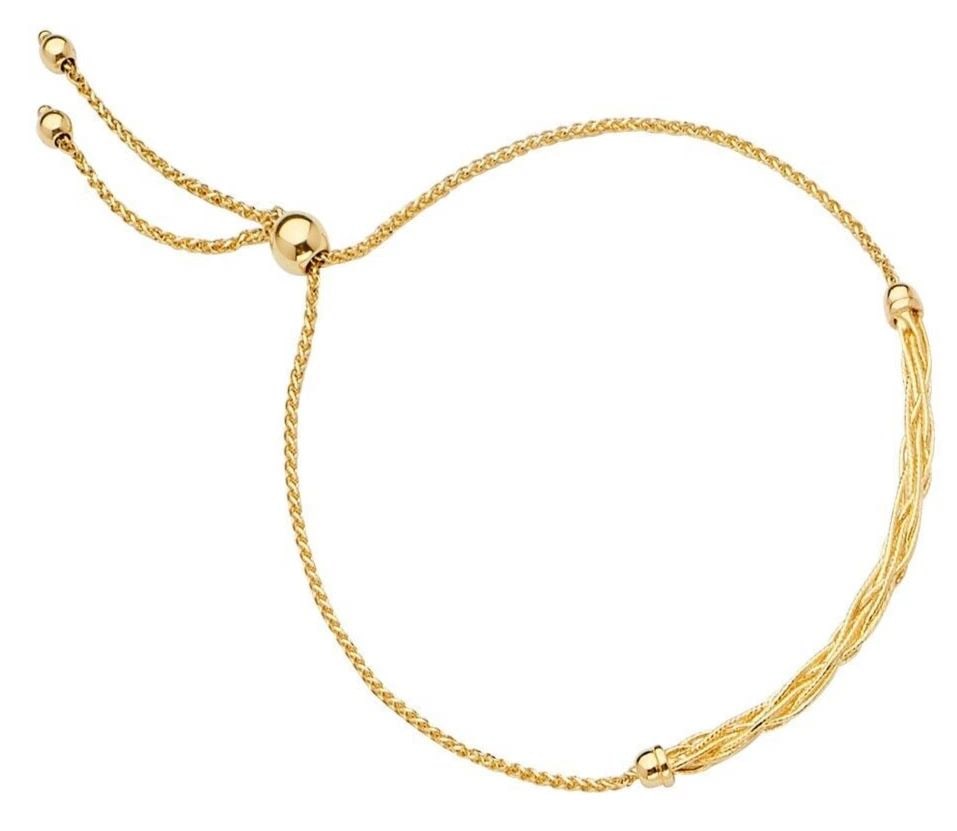NEW 14K YELLOW GOLD FRIENDSHIP BRACELET (1 of 2)