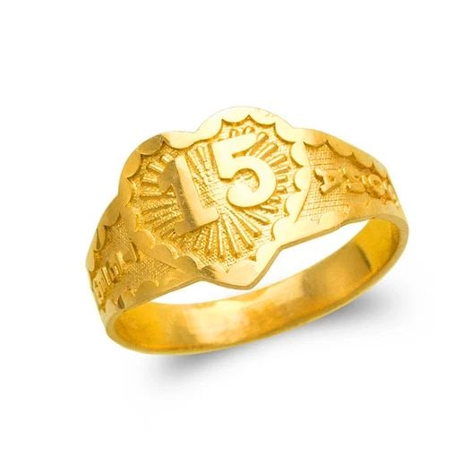NEW 14K YELLOW GOLD LADIES 3 LAYER BAND RING (1 of 2)